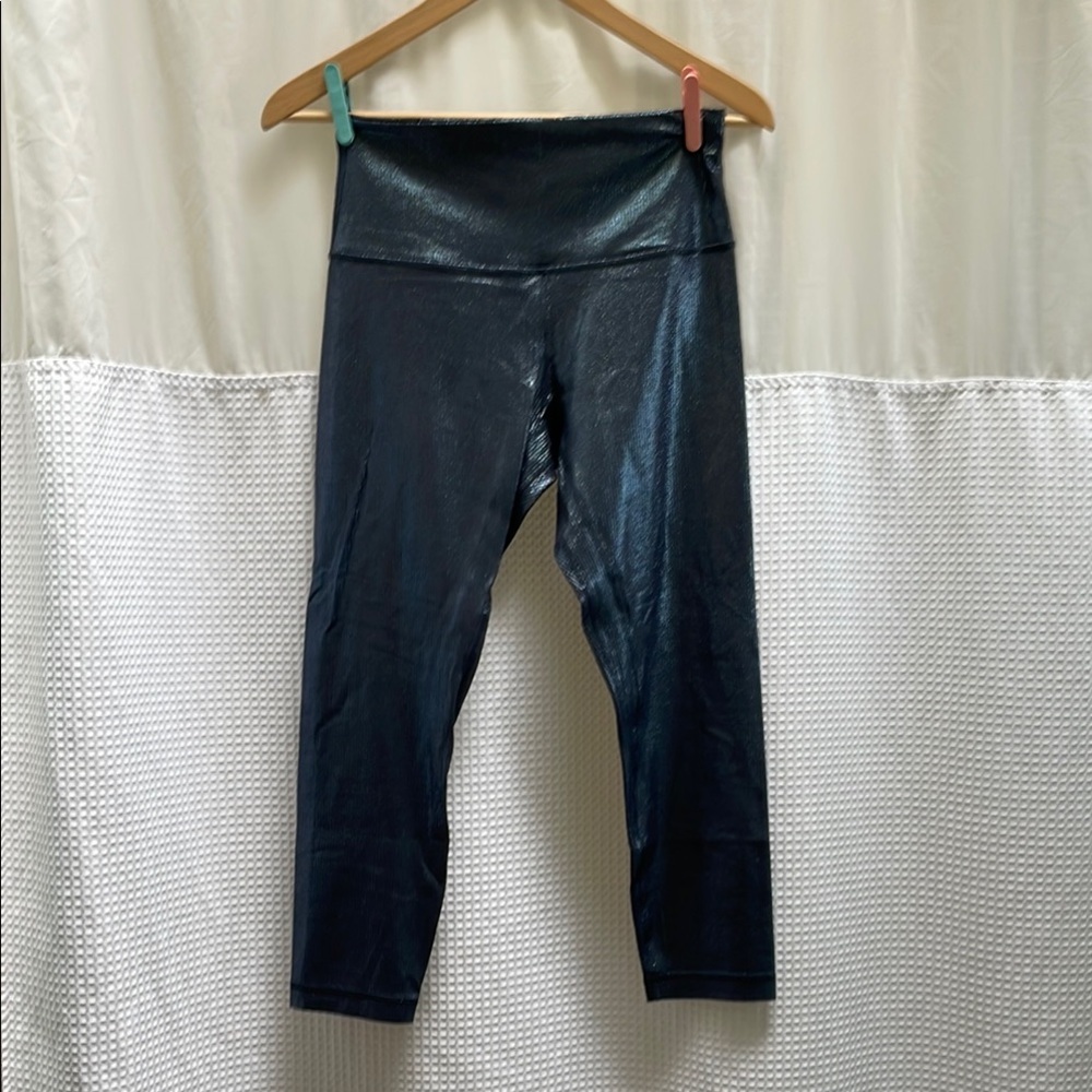 Lululemon Align Shiny Blue crops